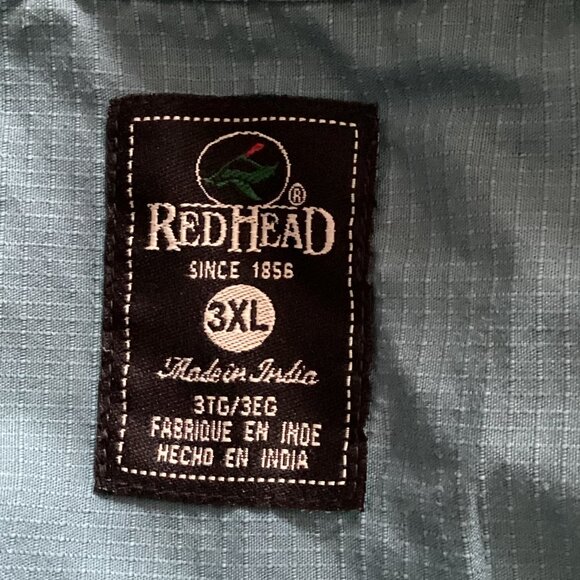 Redhead Men's Short-Sleeve Button Down Cotton Shirt Size 3X Pockets Casual - Picture 5 of 7
